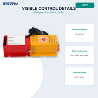 Dispositif d'extinction d'incendie automatique à aérosol EPEPRO 100g LORA avec bouton de démarrage d'urgence pour équipement de distribution d'énergie