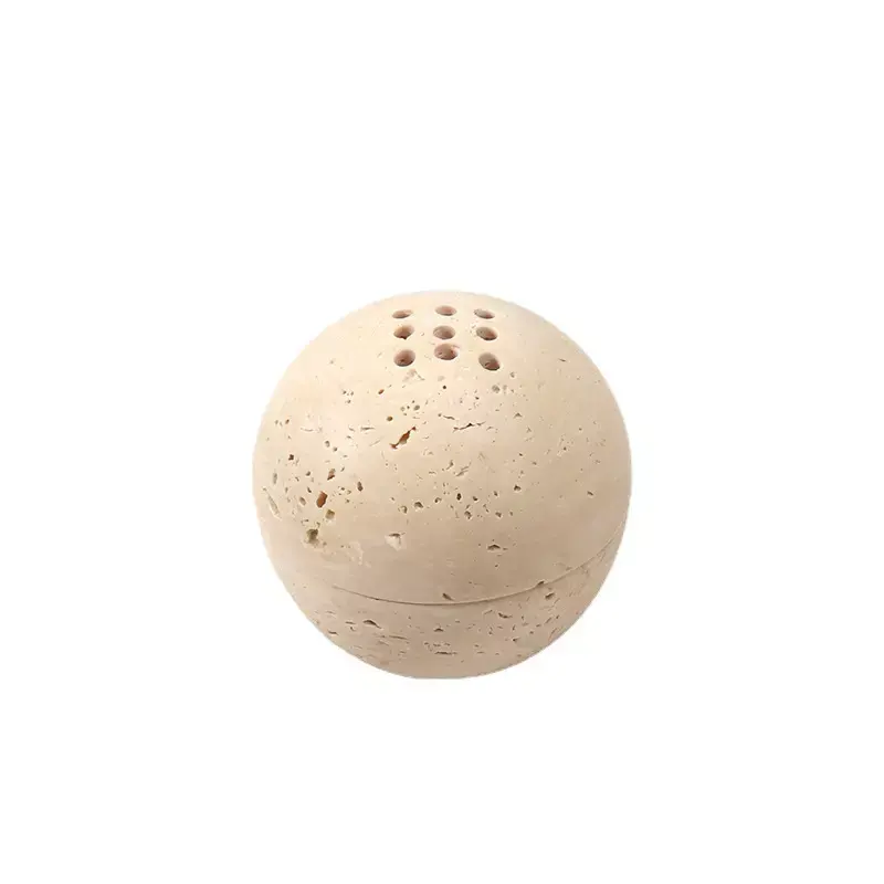 Polished Natural Marble Censer, Modern Cone Incense Burner for Incense & Home Fragrance Products Aromatherapy Ornament