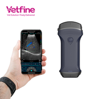 Appareil d'échographie portable, sonde d'échographie Doppler micro convexe USB Wifi sans fil, scanner d'échographie vétérinaire 3 en 1