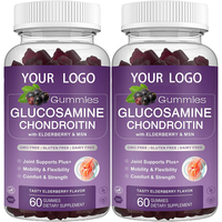 Oem Aangepaste Label Bulk Glucosamine Chondroïtine Gummies Immuun En Gezamenlijke Ondersteuning Supplement Voor Mannen En Vrouwen