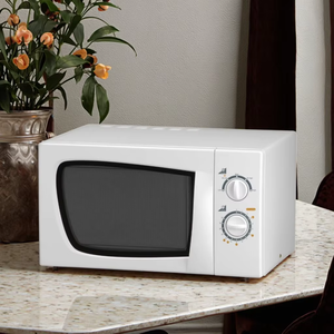 Four à micro-ondes de comptoir en acier inoxydable de haute qualité 23L 230V/50HZ à commande mécanique, puissance 800W, verrouillage enfant, usage domestique, cuisine M - Product Image 6