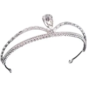 M405 Alloy Bride Crown, European and n Wedding Tiara the Queen's birthday party dinner diamond hair accessories zircon hair band