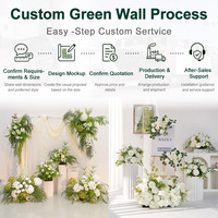 Waterfall-stijl kunstbloemen tafeldecoratie zijden roos baby's adem bloemstuk bruiloft afstuderen evenement feest decoratie
