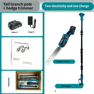 Sécateur électrique télescopique pliable pour branches hautes, outil d'arboriculture aérienne, <span class=keywords><strong>taille</strong></span>-<span class=keywords><strong>haie</strong></span> à batterie lithium-ion avec lame de 30 cm - Product Image 2