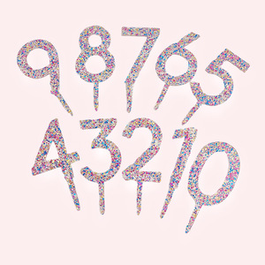 Honey And Sweetness Acrylic <b>Cake</b> Topper Number 3 Colorful Glitter <b>Cake</b> <b>Decoration</b> Party <b>Supply</b> - Product Image 3