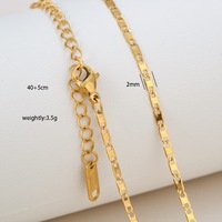 Collier pour femme plaqué or 18 carats avec chaîne à maillons et breloque, style européen et américain, cadeau fait main DIY