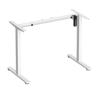 Cadre de bureau électrique ergonomique réglable en hauteur à moteur unique, idéal pour le travail assis-debout – Super économique