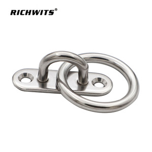 RICHWITS กลอนประตูรูปไข่พร้อมวงแหวน สแตนเลส รับน้ำหนักได้ 45 กก. ดีไซน์อุตสาหกรรม ติดตั้งง่าย ใช้งานทั่วไป - Product Image 4