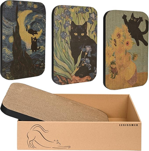 Modern Large Classic Art Wall-Mountable <strong>Cat</strong> Scratching Board &amp; Sofa Bed Eco-Friendly Durable Indoor <strong>Cat</strong> <strong>Toy</strong> - Product Image 6