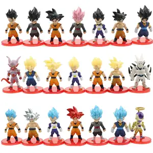 21 styles Anime Dragon Z ball 7cm Super Saiyan GoKu vegeta figurine PVC resin Model Anime action Figures
