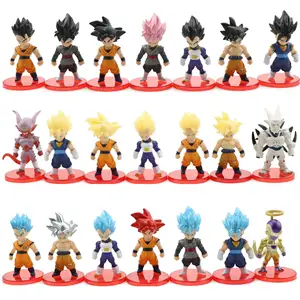 21 Stijlen Anime Dragon Z Bal 7Cm Super Saiyan Goku Vegeta Beeldje Pvc Resin Model Anime Action Figures