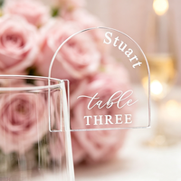 Clip porte-carte personnalisé en acrylique miroir pour verre à vin, avec nom gravé, pour décoration de table de mariage et fêtes, ou comme cadeau invité