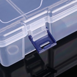 Transparent Plastic Storage Box 10 Compartment Rectangular For Tools Fishing Gear - Product Image 3