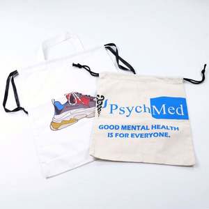Promotional Eco-Friendly Custom Cotton <b>Pouch</b> Bag with <b>Drawstring</b> Closure for Packaging and Logo Printing - Product Image 4