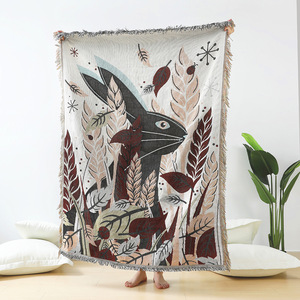 INS Floral & Plant Jacquard Tissé Canapé Serviette Couverture Extérieure Transfrontalière Maison Loisirs <span class=keywords><strong>Tapisserie</strong></span> - Product Image 2