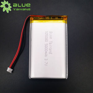 Banco de energía recargable de polímero Lipo Li, celda de 3,7 voltios, iones de litio, 5000 Mah LP105080, batería de polímero de litio - Product Image 2