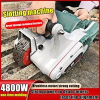 Machine à rainurer murale automatique avec visée laser multifonctionnelle pour la découpe de rainures et le rainurage, moteur mural électrique