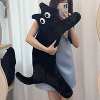Oreiller en peluche en forme de chat style crème, ours en peluche, jouet en coton, mignon, rose, fleur, canapé, chambre à coucher, coussin, cadeau d'anniversaire