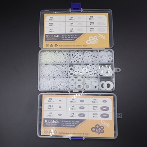 Ensemble de 1200 rondelles en nylon blanc de haute qualité M2 M2.5 M3 M4 M5 M6 M8, rondelles en plastique - Product Image 4