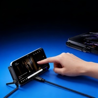 Câble de téléphone 240W Type C PD à charge rapide et support de téléphone 2-en-1 invisible – Produit phare TikTok de haute qualité à prix de gros