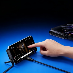 <span class=keywords><strong>C</strong></span>âble de téléphone 240W Type <span class=keywords><strong>C</strong></span> PD à charge rapide et support de téléphone <span class=keywords><strong>2</strong></span>-en-1 invisible – Produit phare TikTok de haute qualité à prix de gros - Product Image 5