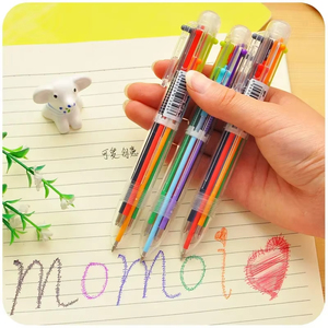 Penna a Sfera Multifunzione 6 in 1, 0.7mm, Novità Multicolore, Regalo per Bambini, Cancelleria per Ufficio e Scuola - Product Image 5
