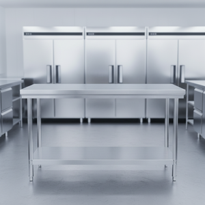 Tavolo da Lavoro da Cucina in Acciaio Inox Banco da Lavoro Industriale <span class=keywords><strong>per</strong></span> Catering Forniture <span class=keywords><strong>per</strong></span> Hotel e Ristoranti Tavolo Professionale Commerciale - Product Image 1