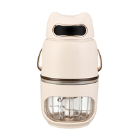 Babyvoedselmaker van plastic glas met bekerhoes voor verse maaltijden, fruit, groenten, vlees & puree