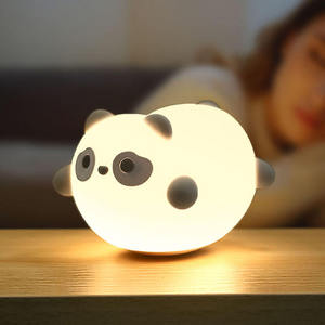 Veilleuse Panda en silicone, mignonne, rechargeable, pour chambre d'enfant, lampe de chevet, veilleuse pour le sommeil des enfants - Product Image 3