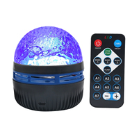 Mini Lampe de Projection Nébuleuse Ciel Étoilé Effet Lumineux Dynamique Ondulation d'Eau Projecteur Veilleuse d'Ambiance Intérieure pour Chambre d'Enfant