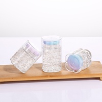 Bouteille d'emballage scellée transparente en verre épais résistant aux hautes températures, imprimée à l'écran, pour aliments frais (type nid d'oiseau)