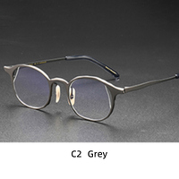 Nuevo Diseño de Gafas Ópticas de Titanio de Lujo con Armazón Completo, Hechas a Mano, Estilo Japonés, Patrón Geométrico de Alta Calidad, Ligeras