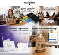 Etiquetas NFC Impermeables de PVC para Mesa con Chip NTAG213, Tamaño y Logotipo Personalizables, RFID sin Contacto para Control de Acceso y Redes Sociales