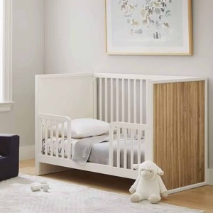 Modern Luxury <b>Single</b> Solid Wood Crib <b>Bed</b> Eco-friendly Durable Natural Finish Good Packaging For Living Use Design Kids - Product Image 1