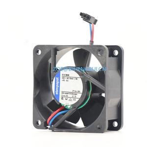 Ventilateur axial de refroidissement pour armoires et onduleurs ebmpapst 614NGM 24V DC 20.6CFM 60x60x25.4mm 6cm 6025 à vitesse moyenne 614NGM-095 - Product Image 2