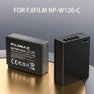 Аккумуляторы для фотоаппаратов PUJIMAX, 2 шт., 1600 мАч, Type-C, NP-W126, для Fuji X-T10, X-T2, X-T20, X-E1, X-E2, X-E2S, X-A1, X-A2, X-A3, X-A10, X-M1, X-H1 - Product Image 2