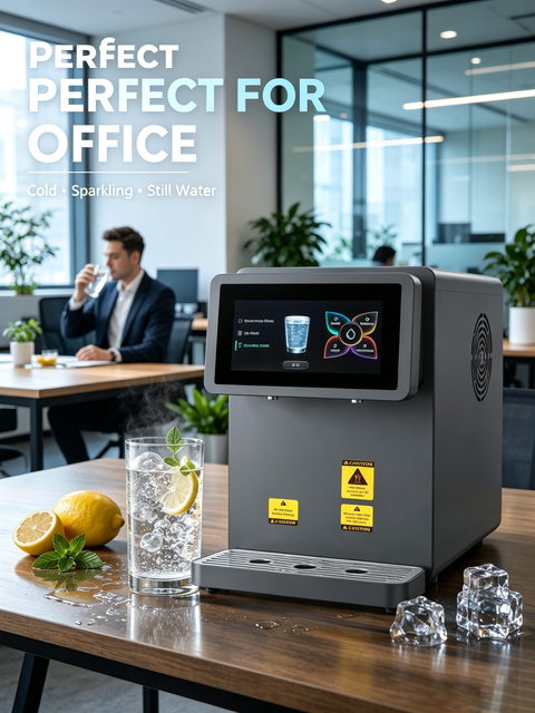 Office Sparkling Water Dispenser Cold Still Carbonated Water Machine Countertop Smart Water Cooler OEM Factory