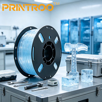 Filament PCTG Transparent PRINTROO pour Imprimante FDM de Bureau, Extrusion Stable 1,75 mm, Diamètre Constant, Idéal pour Prototypes