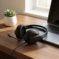 Headset Gaming Berkabel LDON 520 Desain Over-ear Suara Surround Konstruksi Logam Pencahayaan RGB Kelas Audiophile Mendukung Kustomisasi