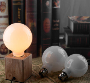 <span class=keywords><strong>Globel</strong></span> G80 G95 G125. Bombilla de filamento LED sin parpadeo de la leche blanca de la bombilla de Edison E26 E27 Base - Product Image 4