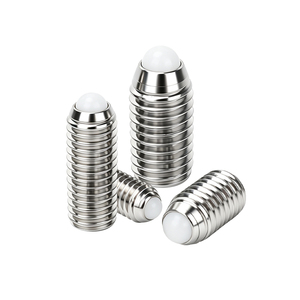 304 Stainless Steel Hex Socket <b>Rubber</b> Tip Ball Plunger Screw M2-M16 Multiple Sizes In Stock <b>Rubber</b> Tip Protect Workpieces OEM - Product Image 2