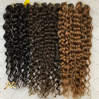 Extensions de cheveux humains à tresser sans nœuds, ondulations profondes lâches, cheveux à crocheter Miracle Knots