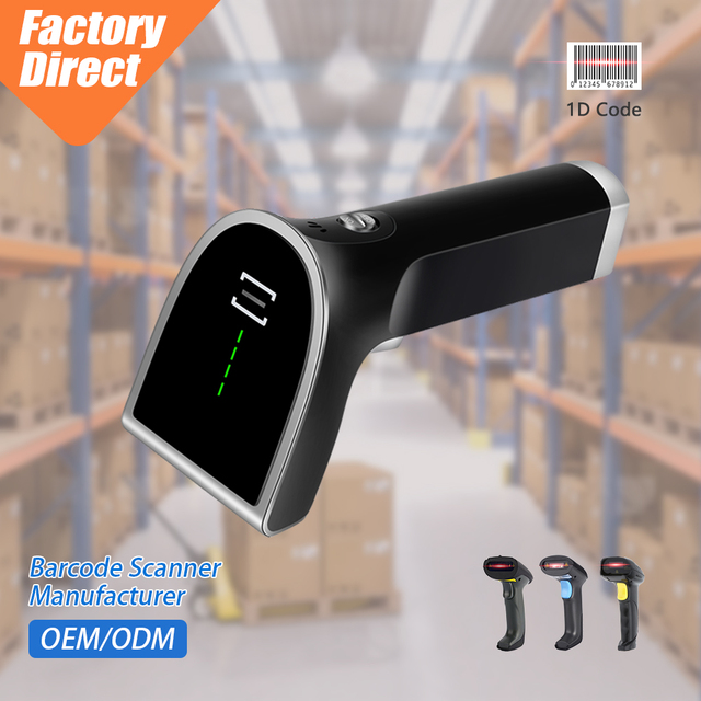 Two Year Warranty Bar Code Scanner CE FCC ROHS 1D Laser USB Wired Barcode Scanner, Compatible with Windows/Mac/Android/Linux