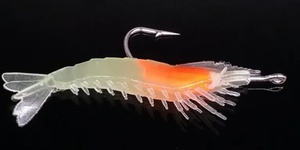 Guo Song 6cm 3g doux lumineux artificiel eau de mer et plomb d'eau douce pêche aux crevettes pêche au bar leurre - Product Image 5
