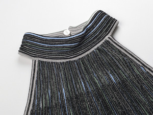 Nuovo Arrivo 2026: <span class=keywords><strong>Abito</strong></span> <span class=keywords><strong>Estivo</strong></span> da <span class=keywords><strong>Donna</strong></span> in Maglia, Stile Francese Romantico, Elegante a Righe, Vestito <span class=keywords><strong>Midi</strong></span> Casual con Volant - Product Image 2