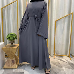 Vestido Abaya modesto Khimar árabe para mujer, caftán marroquí con capucha, Túnica turca islámica, Jalabiya, venta al por mayor, otoño de Dubai, 2023 - Product Image 5
