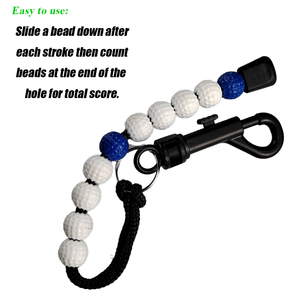 Golf Score Counter Beads Clip Léger Étanche Compteur de Course Mettre des coups En Plastique Golfeur Sport Bracelets Prix Usine - Product Image 5