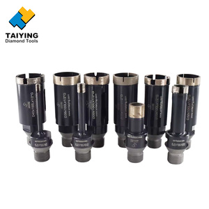Broca de Diamante Profesional de 60 mm con Segmento de Corona para Perforación Rápida de Granito y Cuarzo, Herramientas CNC con Óxido Negro - Product Image 1