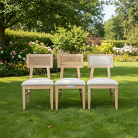Chaise de salle à manger OK-wood918 avec assise en rotin et dossier croisé pour restaurant, hôtel, événement, mariage, sièges commerciaux
