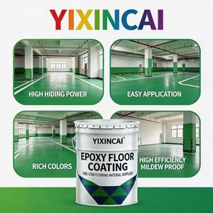 Peinture époxy pour sol de garage domestique de la marque YXC, antistatique, auto-nivelante, base ciment, résine époxy liquide, application au rouleau - Product Image 3